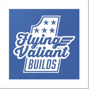 Flying Valiant Builds - (Stunt Style - White on Blue) Posters and Art